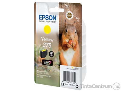 Epson 378 (T3784) sárga eredeti tintapatron