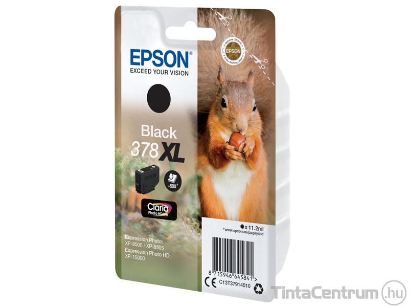 Epson 378XL (T3791) fekete eredeti tintapatron