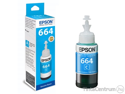 Epson 664 (T6642) ciánkék [70ml] eredeti utántöltő tinta