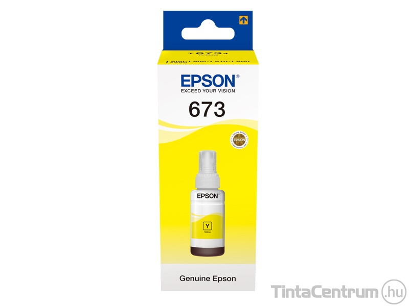 Epson 673 (T6734) sárga [70ml] eredeti utántöltő tinta