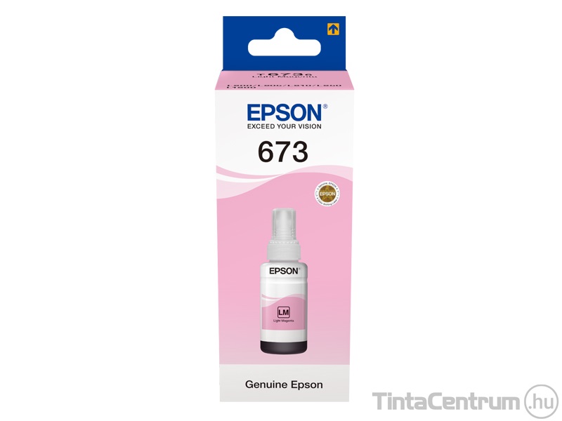 Epson 673 (T6736) világosmagenta [70ml] eredeti utántöltő tinta