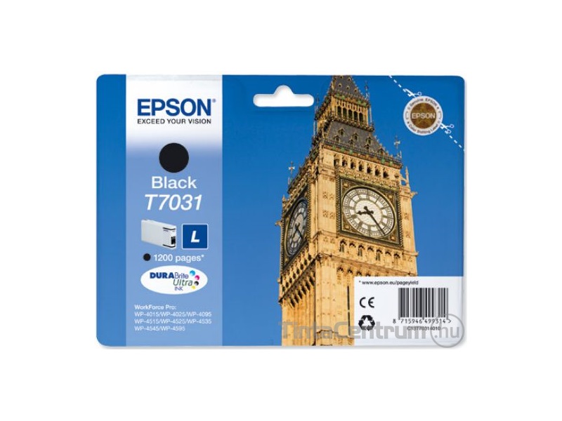 Epson T7031 [1200 oldal] fekete eredeti tintapatron