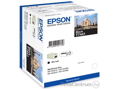 Epson T7441 [10000 oldal] fekete eredeti tintapatron