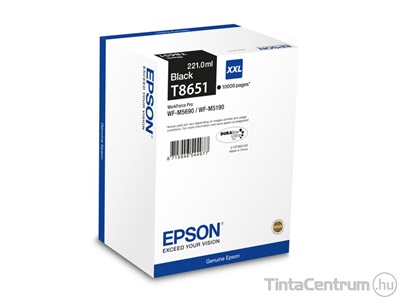 Epson T8651 XXL [10000 oldal] fekete eredeti tintapatron