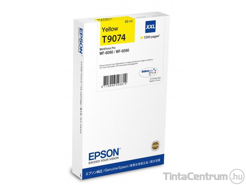 Epson T9074 [7000 oldal] sárga eredeti tintapatron