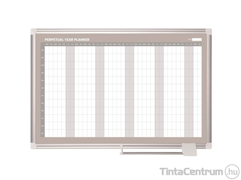 Éves tervezőtábla, mágneses, 90x60cm, VICTORIA