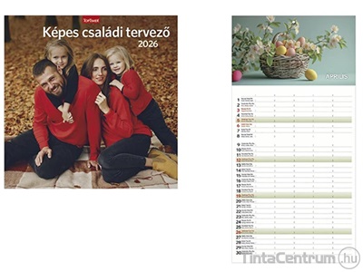 Falinaptár, 290x580mm, TOPTIMER "Családi tervező" (2026 évi)