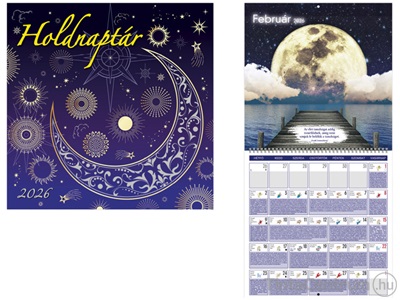 Falinaptár, 300x600mm, TOPTIMER "Holdnaptár" (2026 évi)