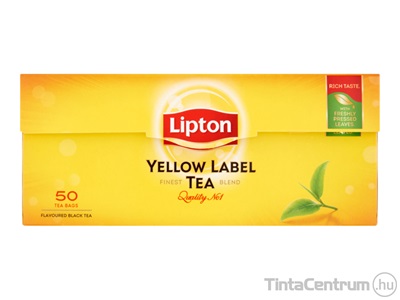 Fekete tea, filteres, 50x2g, LIPTON "Yellow label"