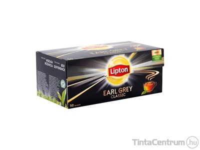 Fekete tea, filteres, 50x1,5g, LIPTON "Earl grey"
