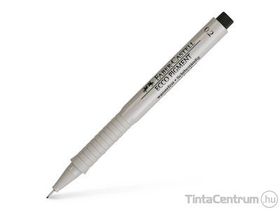 Filctoll, 0,2mm, FABER-CASTELL "Ecco-Pigment", fekete