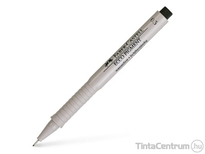 Filctoll, 0,3mm, FABER-CASTELL "Ecco-Pigment", fekete