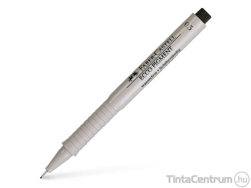 Filctoll, 0,3mm, FABER-CASTELL "Ecco-Pigment", fekete