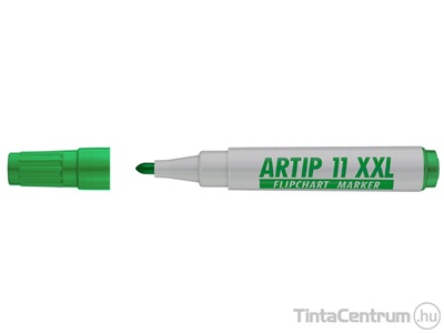 Flipchart marker, 1-3mm, kúpos, ICO "Artip 11 XXL", zöld