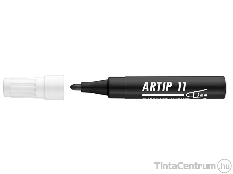 Flipchart marker, 1-3mm, kúpos, ICO "Artip 11", fekete