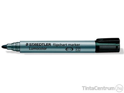 Flipchart marker, 2mm, kúpos, STAEDTLER "Lumocolor 356", fekete