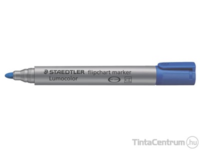 Flipchart marker, 2mm, kúpos, STAEDTLER "Lumocolor 356", kék