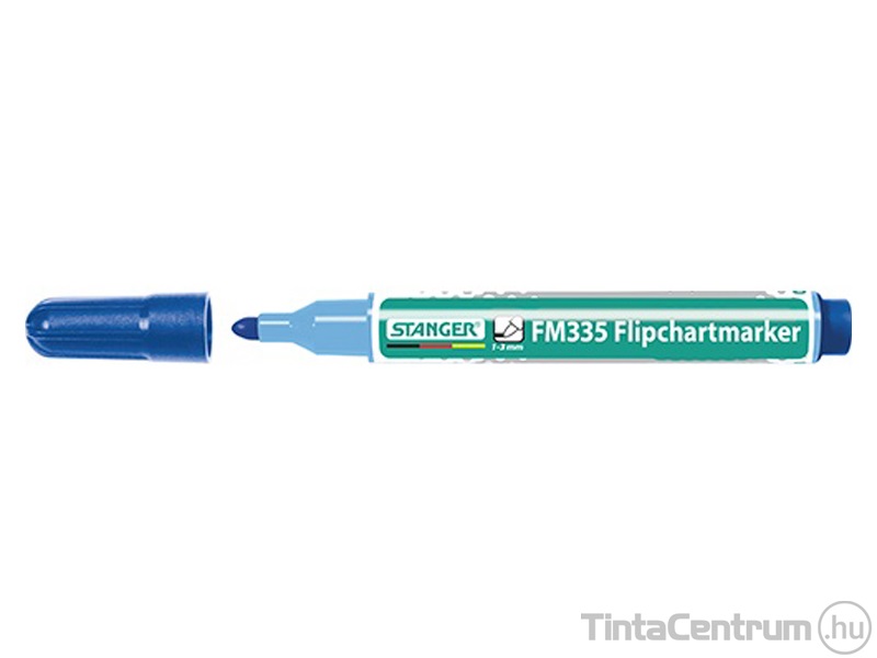 Flipchartmarker, 1-3 mm, kúpos, STANGER "FM335", kék