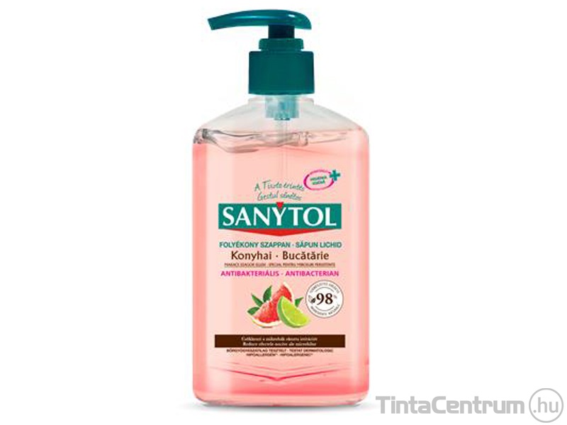 Folyékony szappan, antibakteriális, 250ml, 250 ml, SANYTOL "Konyhai"