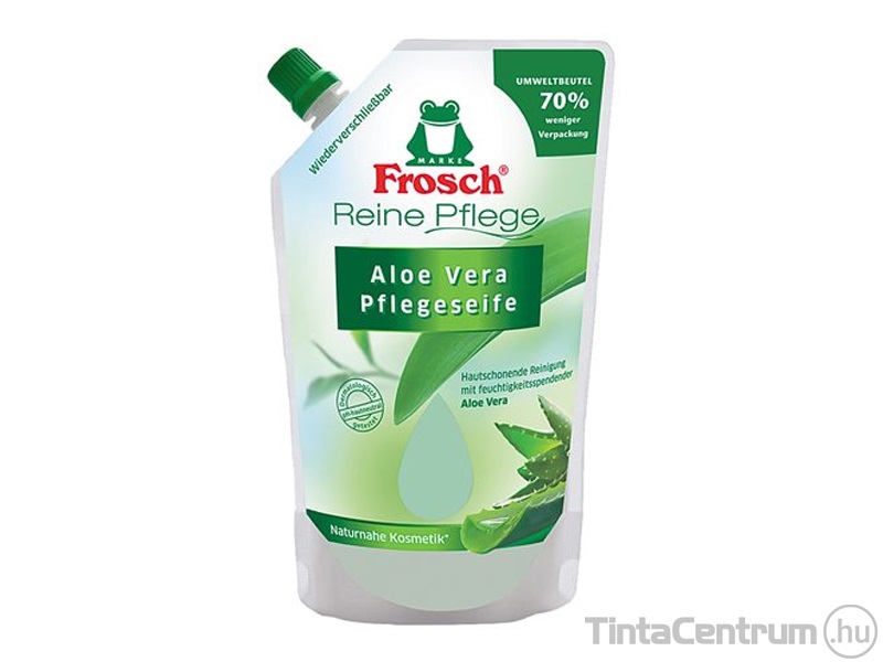 Folyékony szappan utántöltő, 500ml, FROSCH, aloe vera