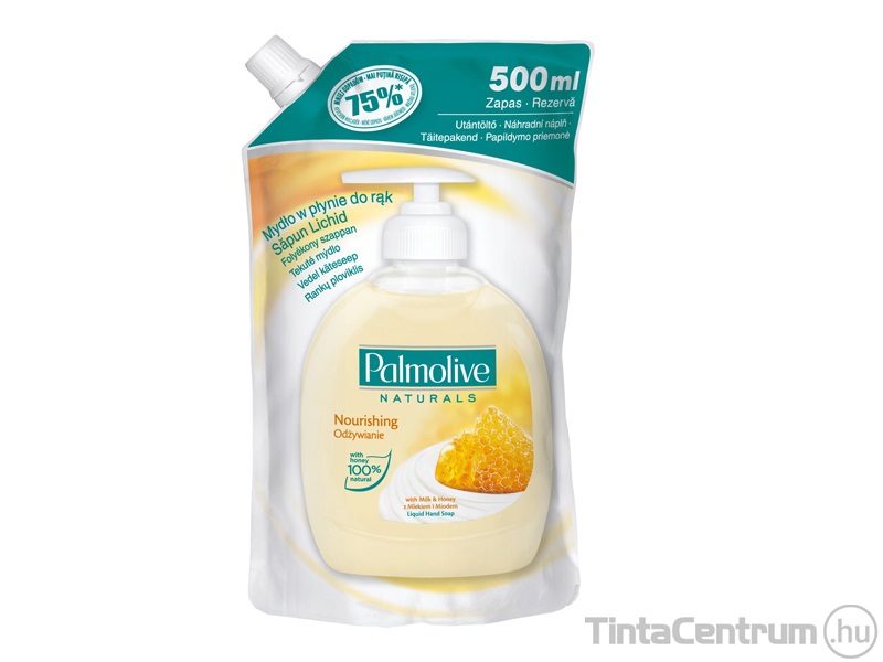 Folyékony szappan utántöltő, 500ml, PALMOLIVE "Nourishing" Milk and Honey