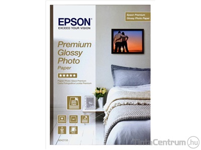 Fotópapír, tintasugaras, A4, 255g, fényes, EPSON "Premium Glossy" (S042155) 15lap/csomag