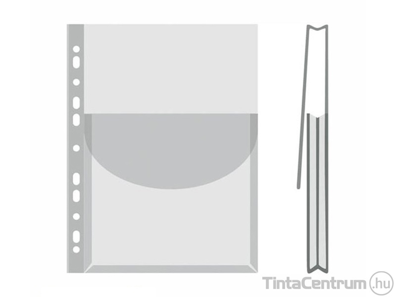 Genotherm, A4, lefűzhető, víztiszta, 170mn, katalógustartó, füles, DONAU 12db/csomag