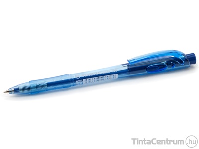 Golyóstoll, 0,38mm, nyomógombos, STABILO "Liner 308", kék