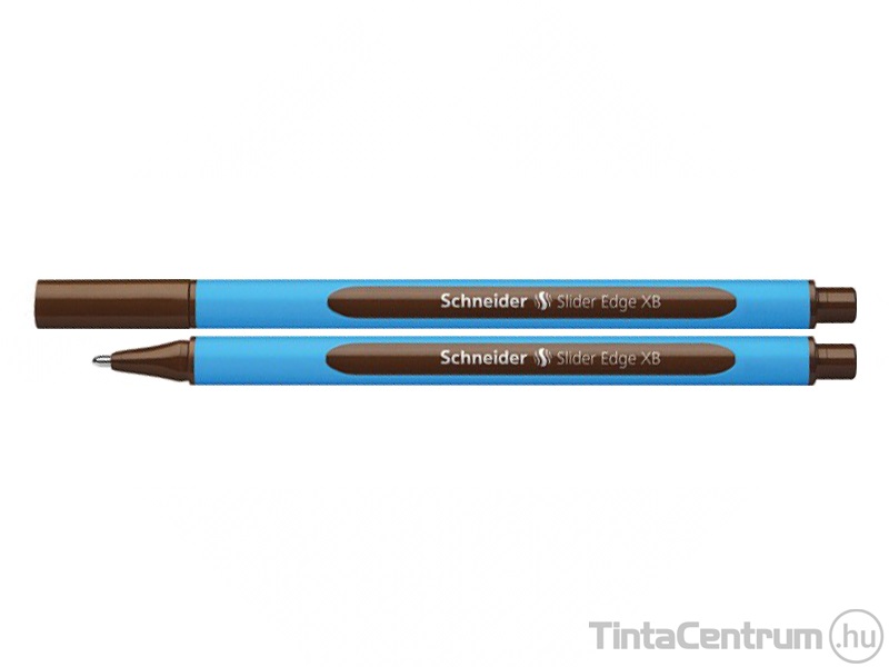 Golyóstoll, 0,7mm, kupakos, SCHNEIDER "Slider Edge XB", barna