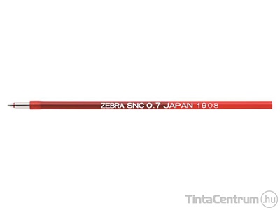 Golyóstollbetét, 0,24 mm, ZEBRA "SNC", piros