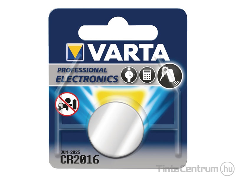 Gombelem, CR2016, VARTA 1db/csomag