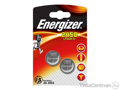 Gombelem, lítium, CR2450, ENERGIZER 2db/csomag