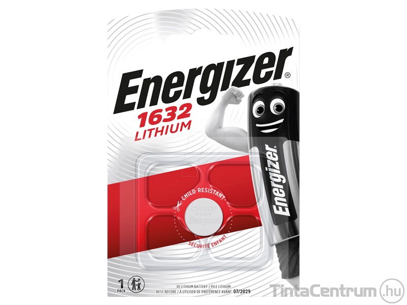 Gombelem, lítium, CR1632, ENERGIZER 1db/csomag