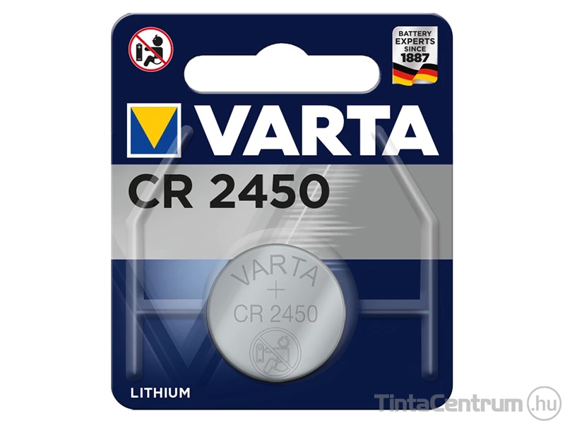 Gombelem, lítium, CR2450, VARTA "Professional" 1db/csomag