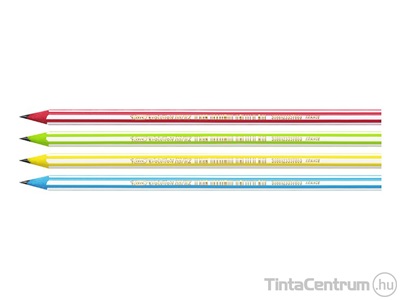 Grafitceruza, HB, hatszögletű, BIC "Eco Evolution 646", csíkos