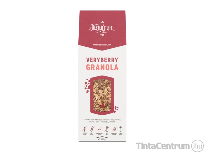 Granola, 320g, HESTER`S LIFE "Veryberry", ribizlis