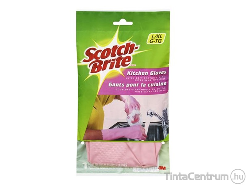 Gumikesztyű, 9-es méret, 3M "Scotch-Brite"