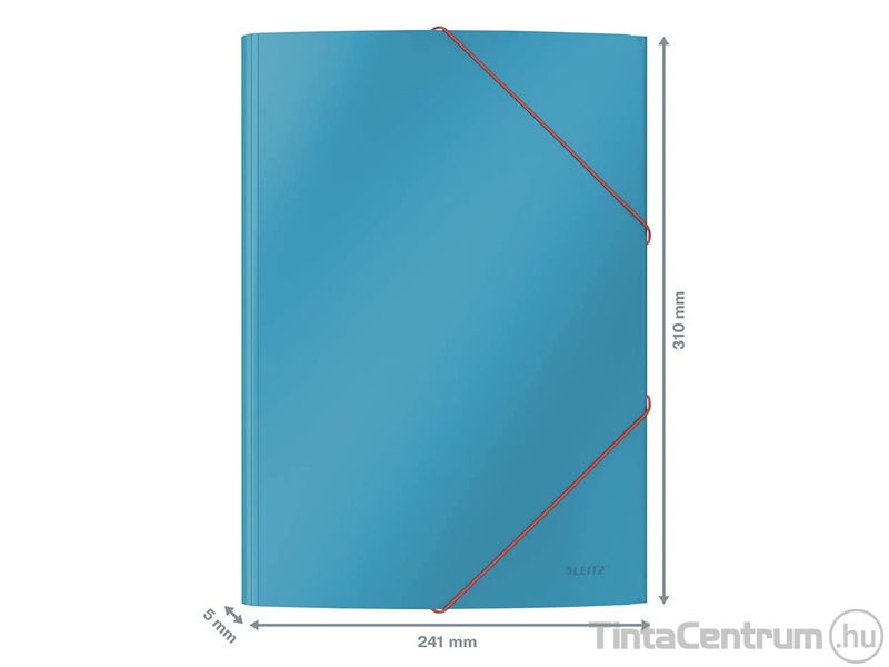 Gumis mappa, A4, karton, 15mm, LEITZ "Cosy", nyugodtkék