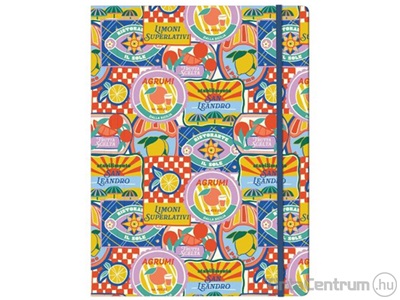 Gumis mappa, A4, karton, CLAIREFONTAINE "Dolce Amore"