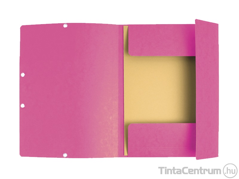 Gumis mappa, A4, prespán, EXACOMPTA, rózsaszín