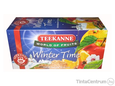Gyümölcstea, filteres, 20x2,5g, TEEKANNE "Winter Time", gyümölcsök, fahéj, mandulakeksz