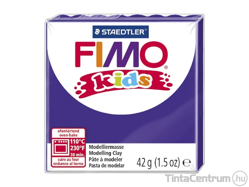 Gyurma, 42g, égethető, FIMO "Kids", lila