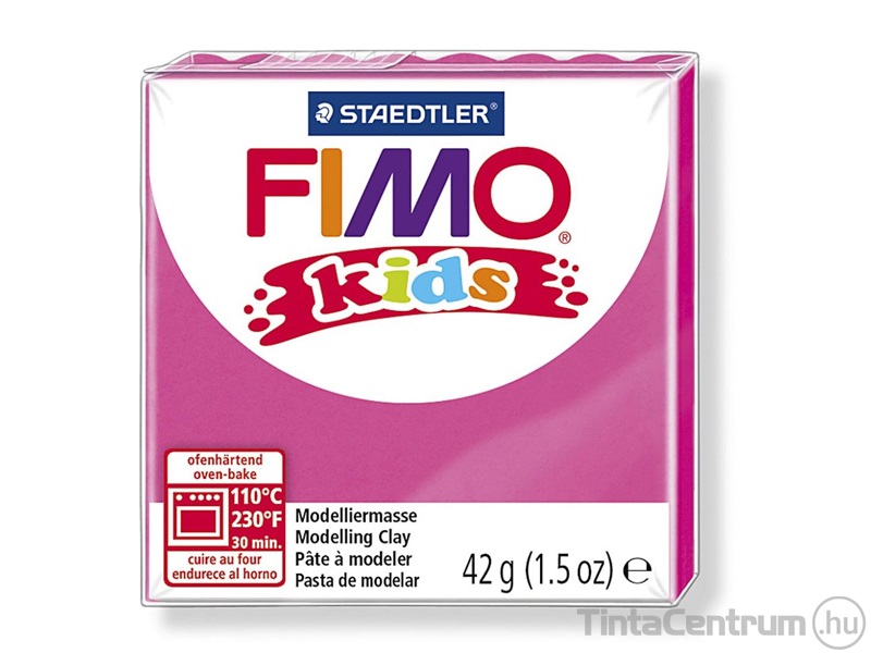 Gyurma, 42g, égethető, FIMO "Kids", pink