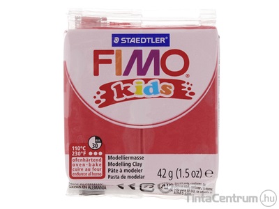 Gyurma, 42g, égethető, FIMO "Kids", piros