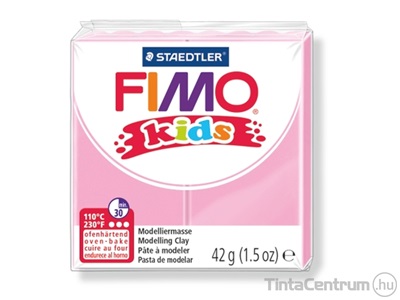 Gyurma, 42g, égethető, FIMO "Kids", rózsaszín