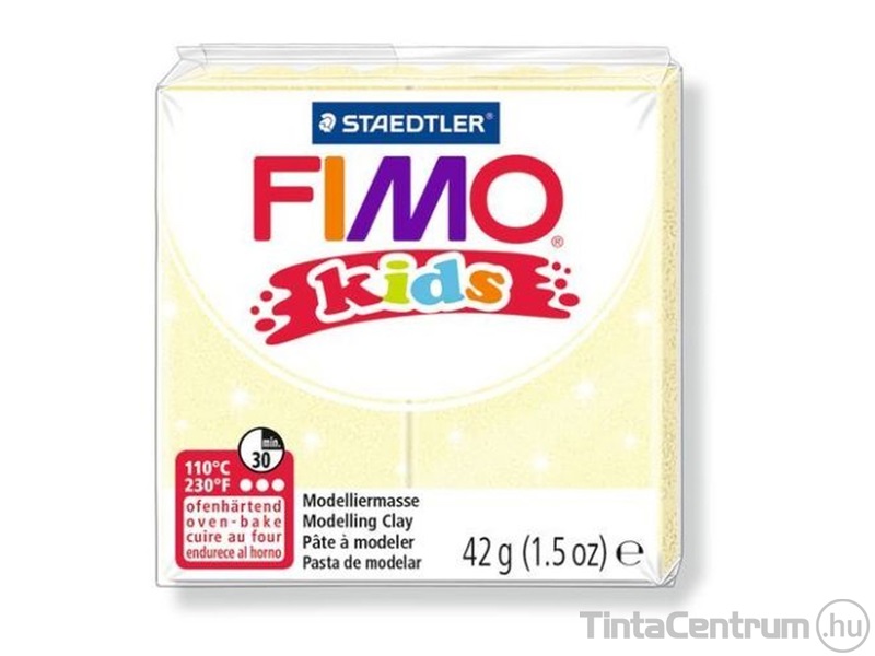 Gyurma, 42g, égethető, FIMO "Kids", sárga