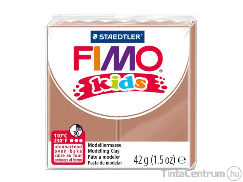 Gyurma, 42g, égethető, FIMO "Kids", világosbarna