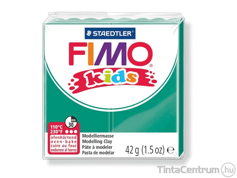 Gyurma, 42g, égethető, FIMO "Kids", zöld