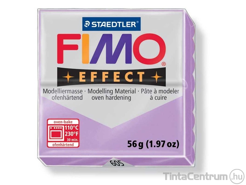 Gyurma, 56g, égethető, FIMO "Effect", pasztell orgona