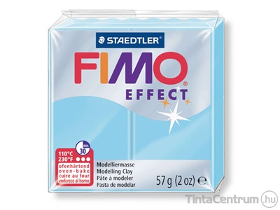 Gyurma, 56g, égethető, FIMO "Effect", pasztell vízkék